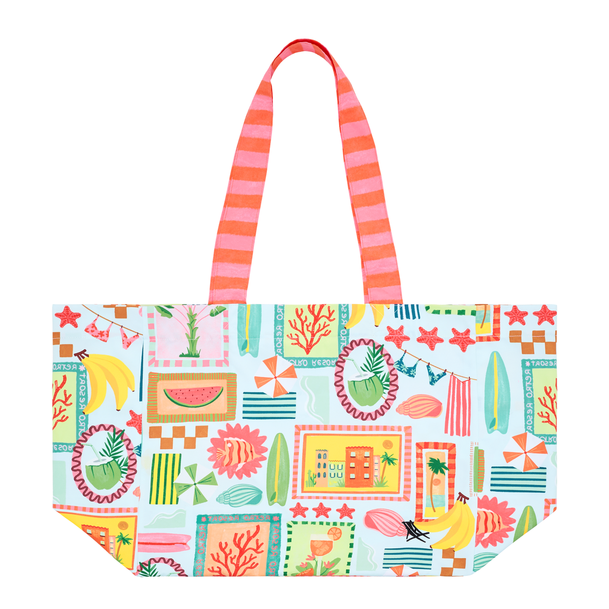 Dock & Bay Beach Tote Bag M Wish You Were Here 100% Recycled 100% Recycled