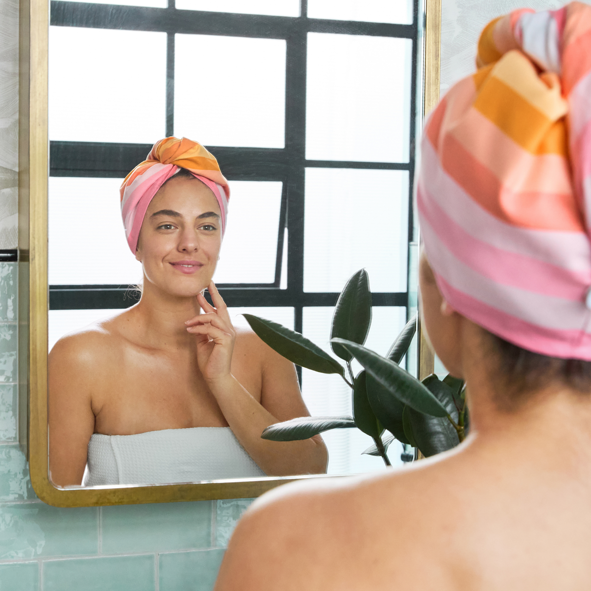 Dock & Bay Hair Wrap Collection Miami Sorbet 100% Recycled 100% Recycled