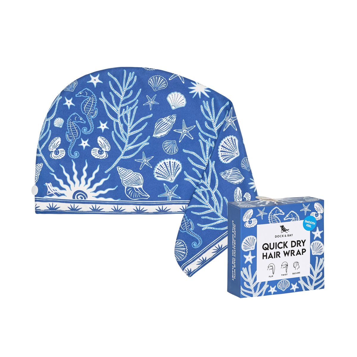 Dock & Bay Hair Wrap Collection Ocean Treasure 100% Recycled 100% Recycled