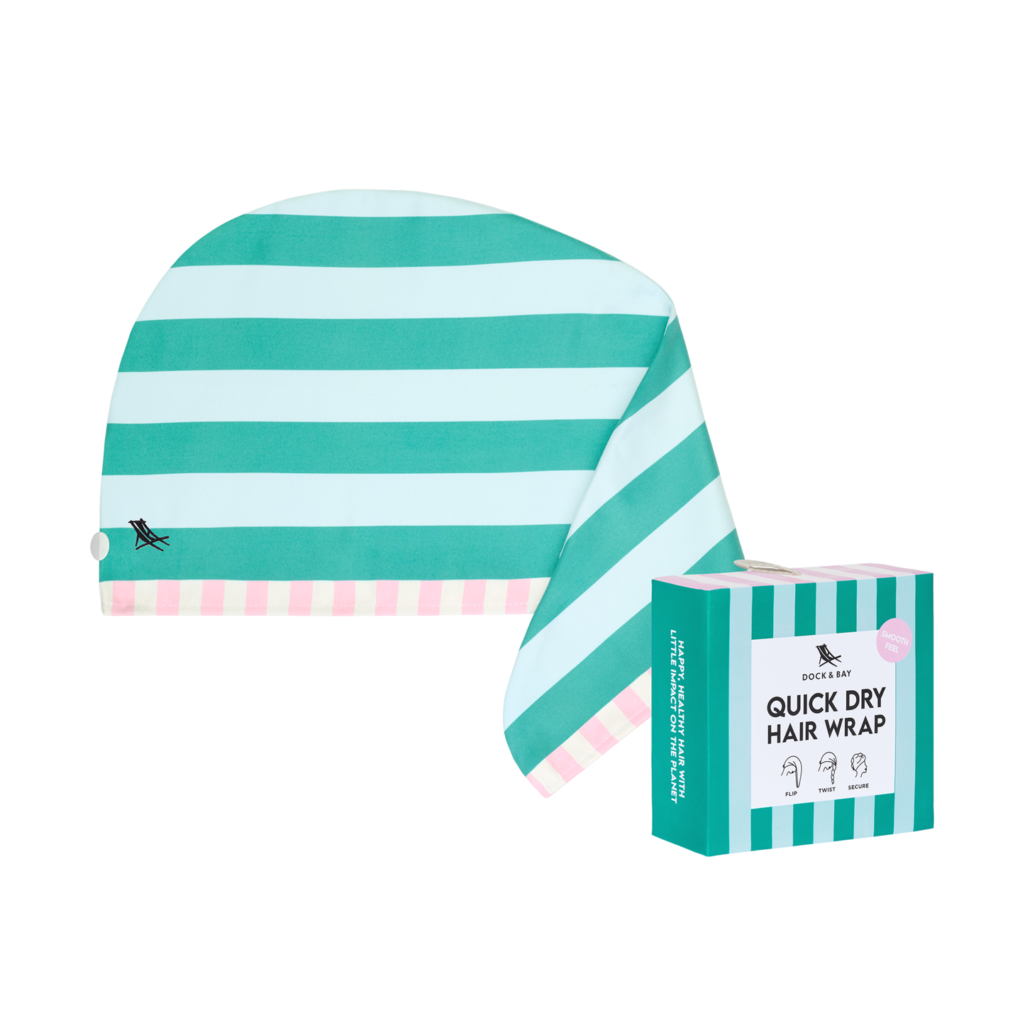 Dock & Bay Hair Wrap Collection Pastel Pier 100% Recycled 100% Recycled