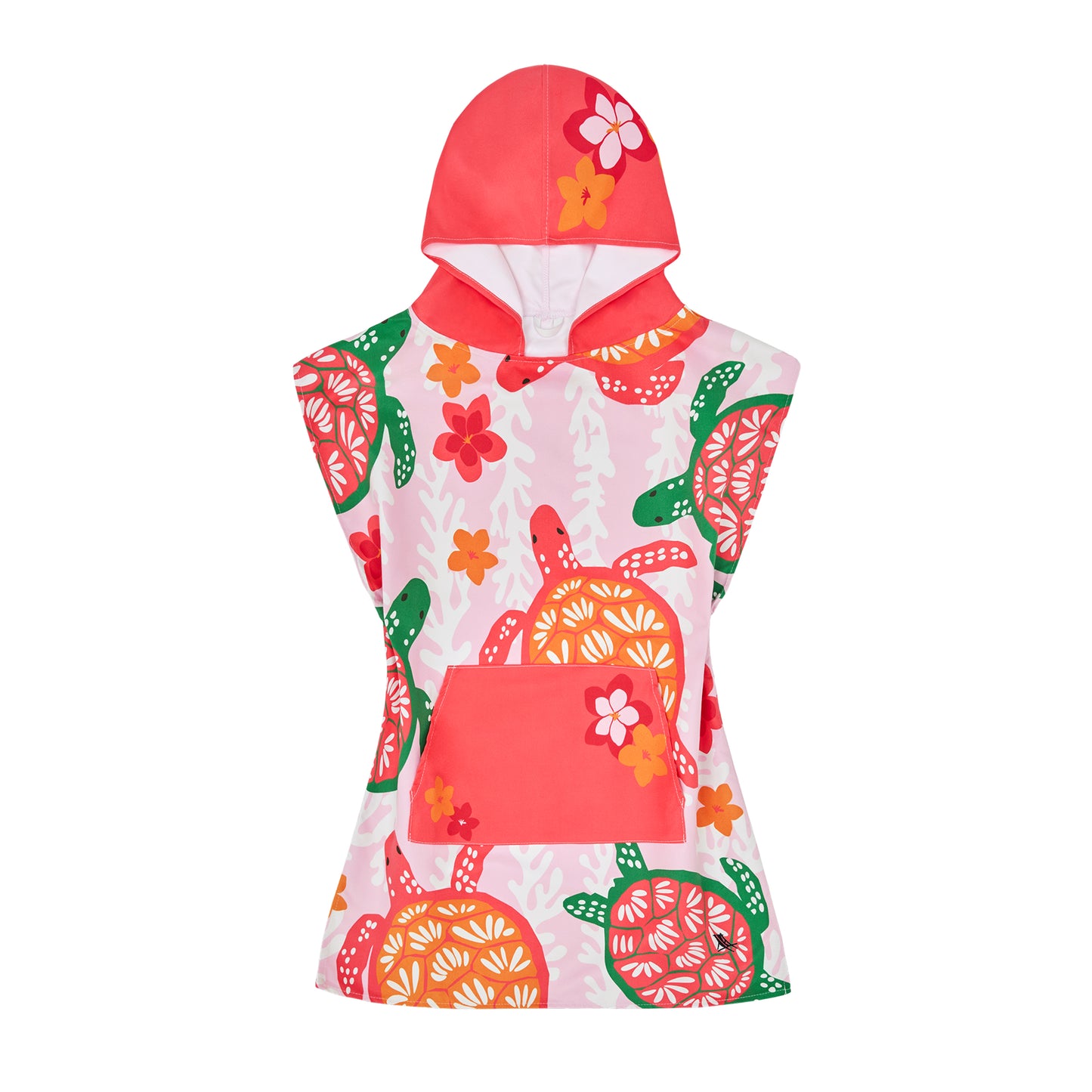 Dock & Bay Poncho Kids Patterned Collection Turtley Tropical 100% Recycled 100% Recycled