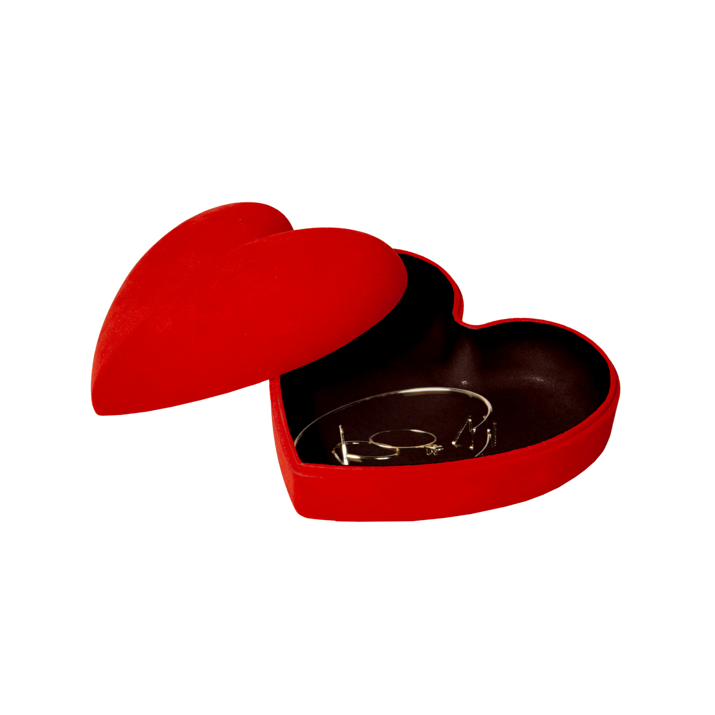 DOIY Love Velvet Storage Box Red