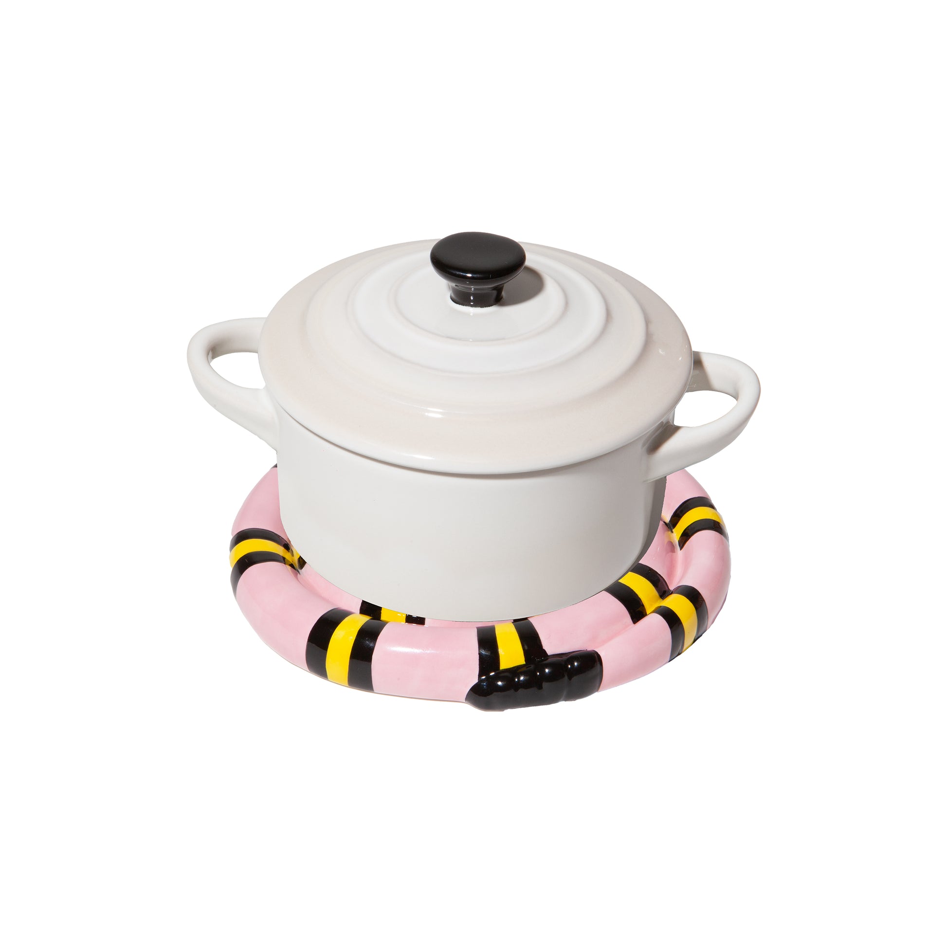 DOIY Snake Trivet Pink