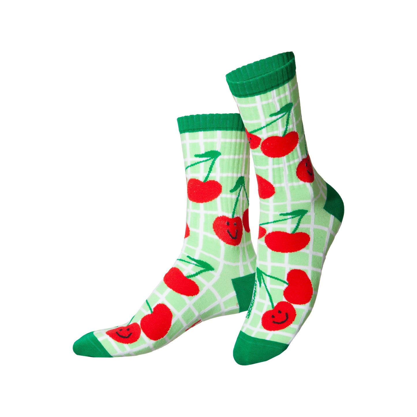 Eat My Socks Crew Socks Cherry