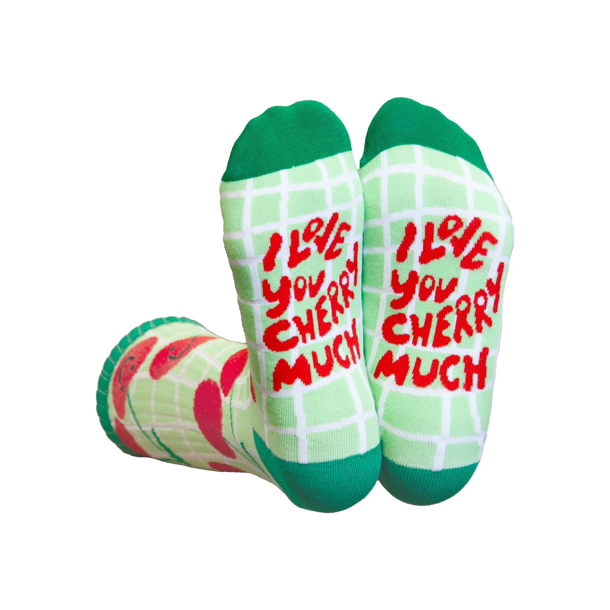 Eat My Socks Crew Socks Cherry