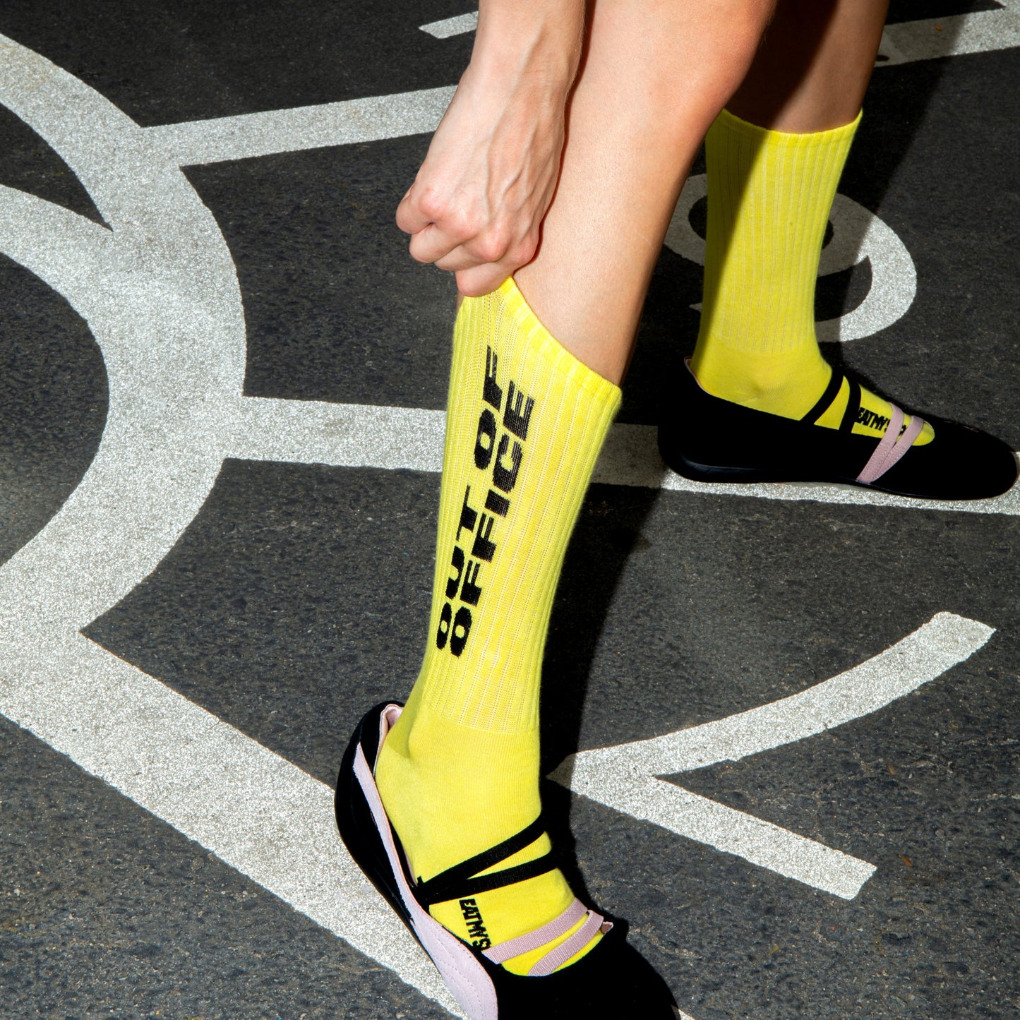 Eat My Socks Crew Socks Out of Office
