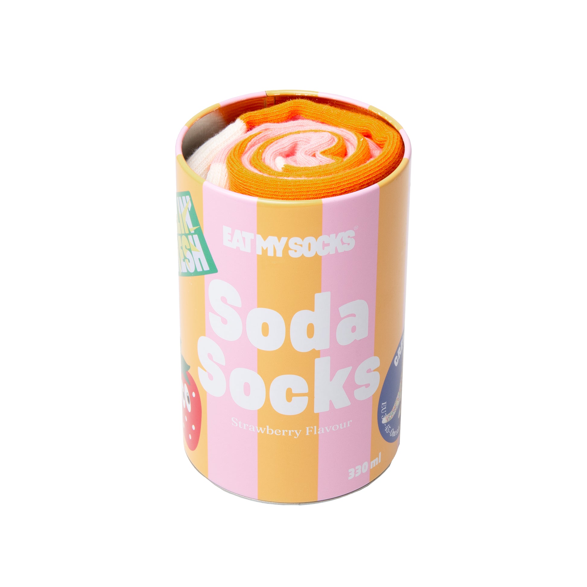 Eat My Socks Socks Soda Strawberry