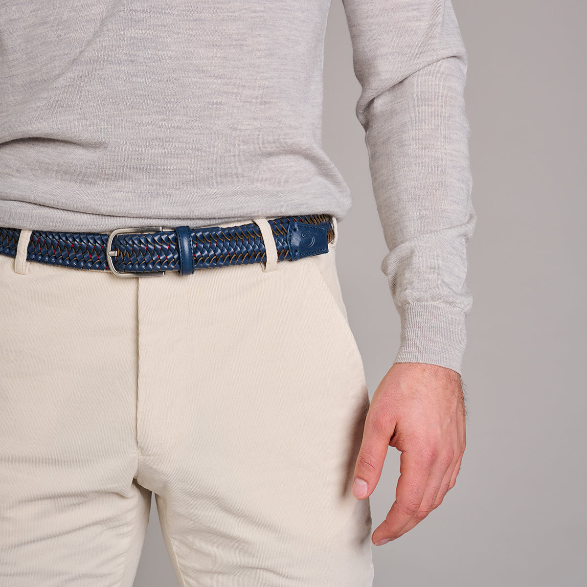 La Boucle La Boucle Stretch Leather Mono Pisa Woven Belt Woven Belt