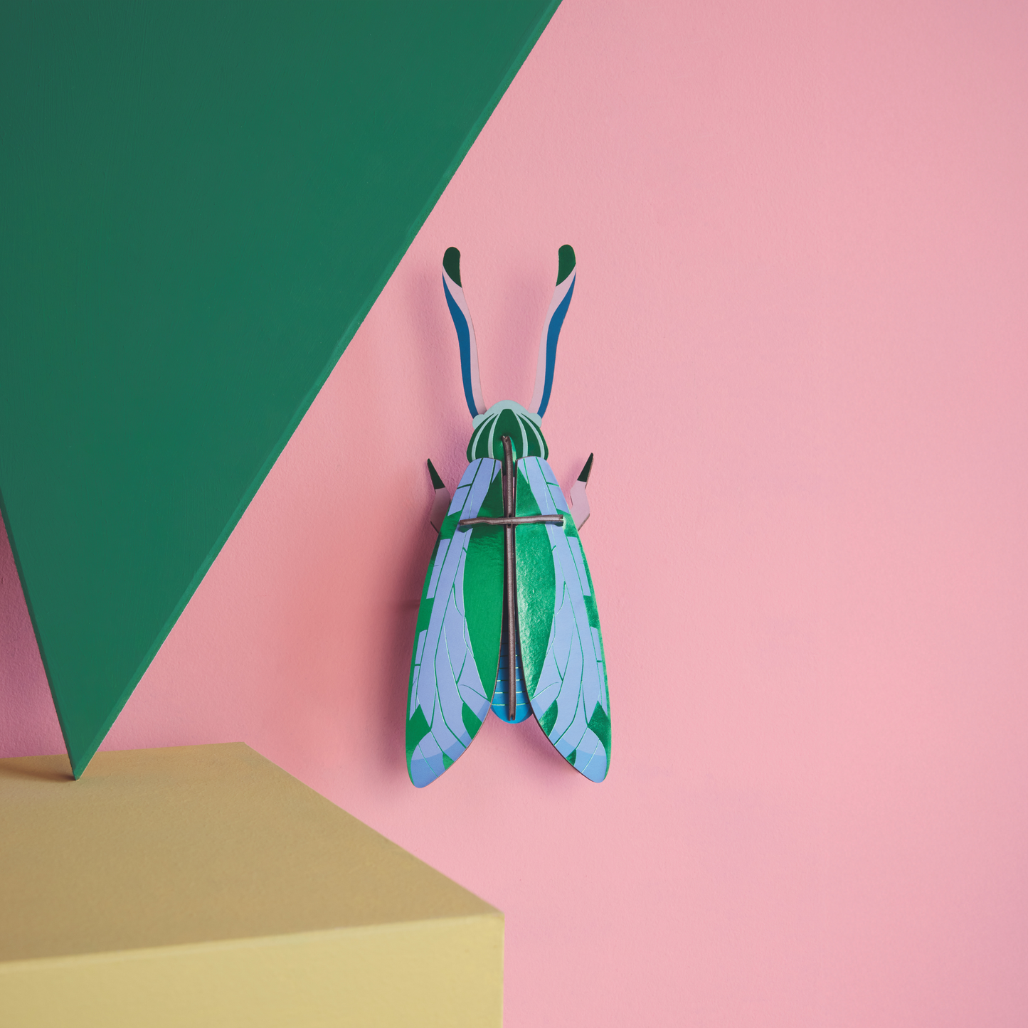 Studio Roof Wall Art Beetles (B6) Jade Grasshopper