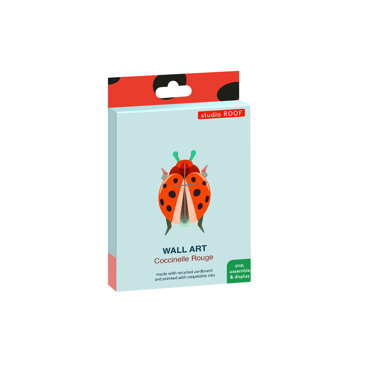Studio Roof Wall Art Beetles (B7) Coccinelle Rouge