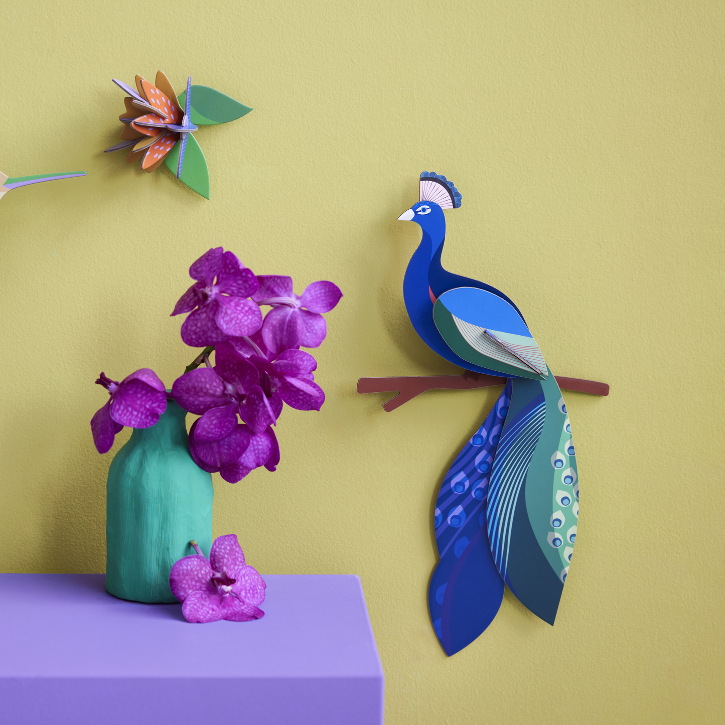 Studio Roof Wall Art Paradise Birds (B5) Peacock