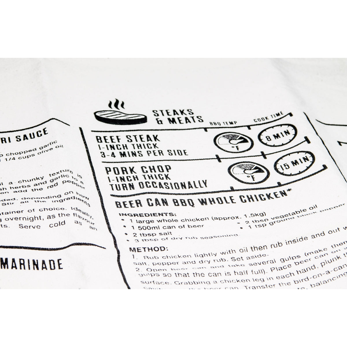 Suck UK Apron Cooking Guide Barbecue