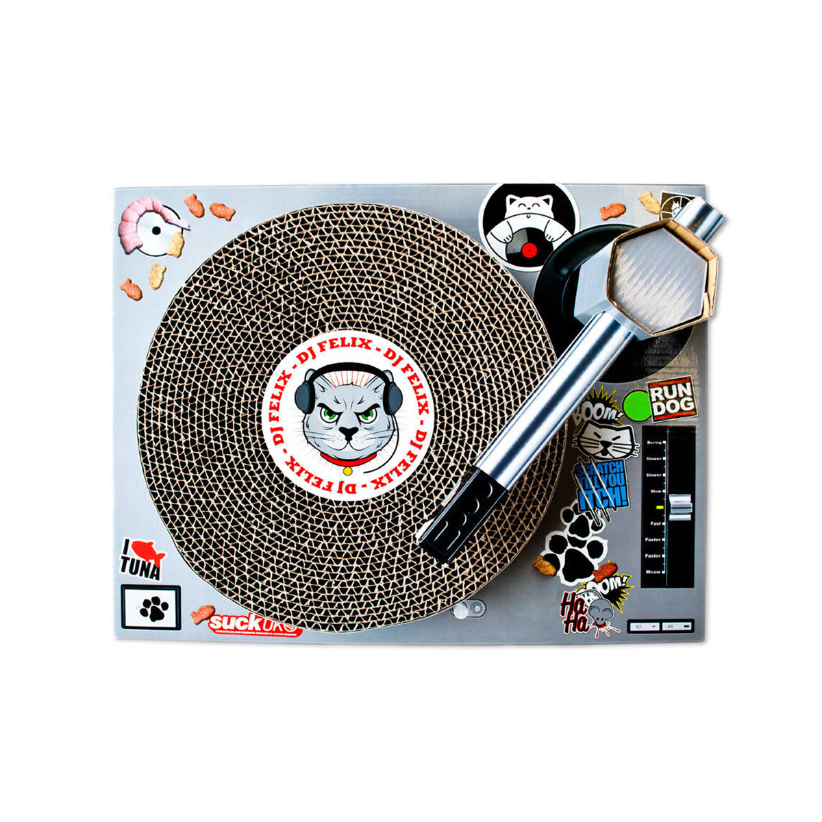 Suck UK Cat Playhouse Scratch Turntable