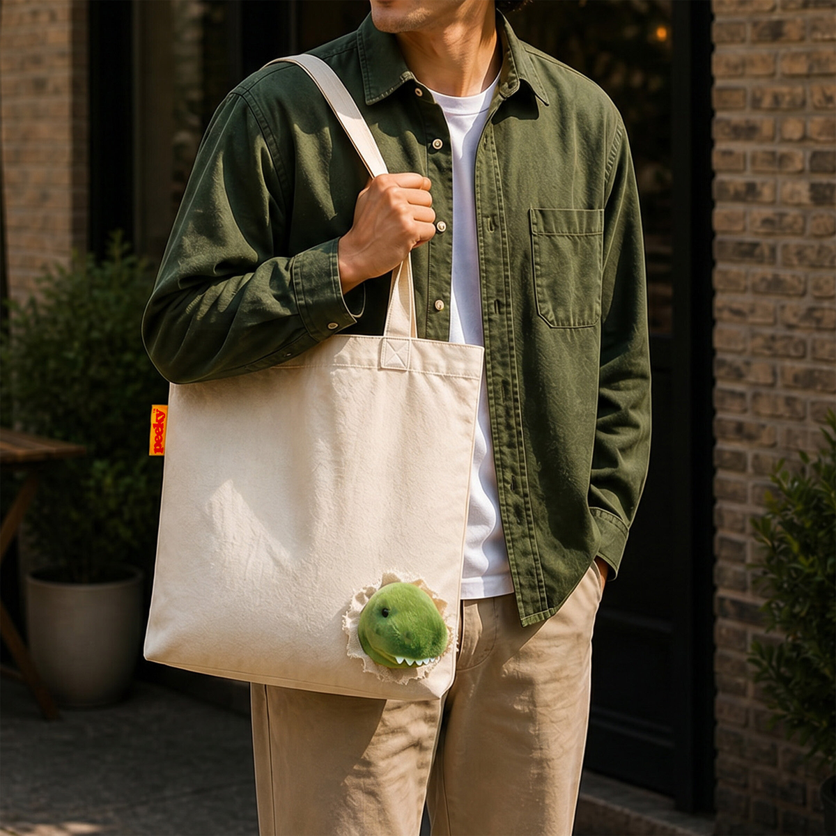 Suck UK Peeky Tote Dinosaur