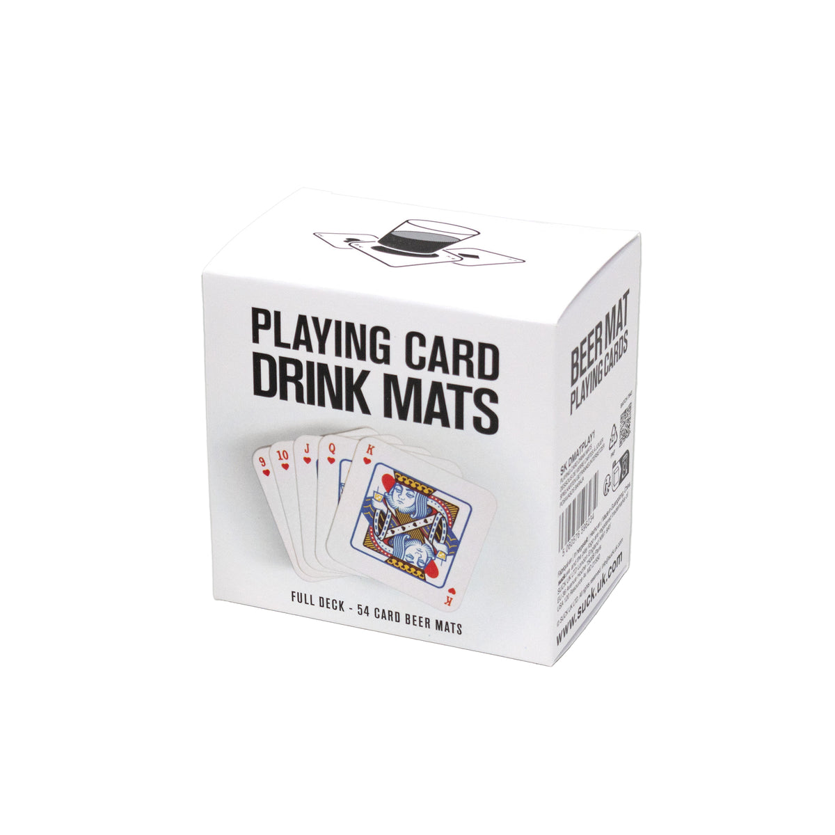 Suck UK Playing Card Drink Mats