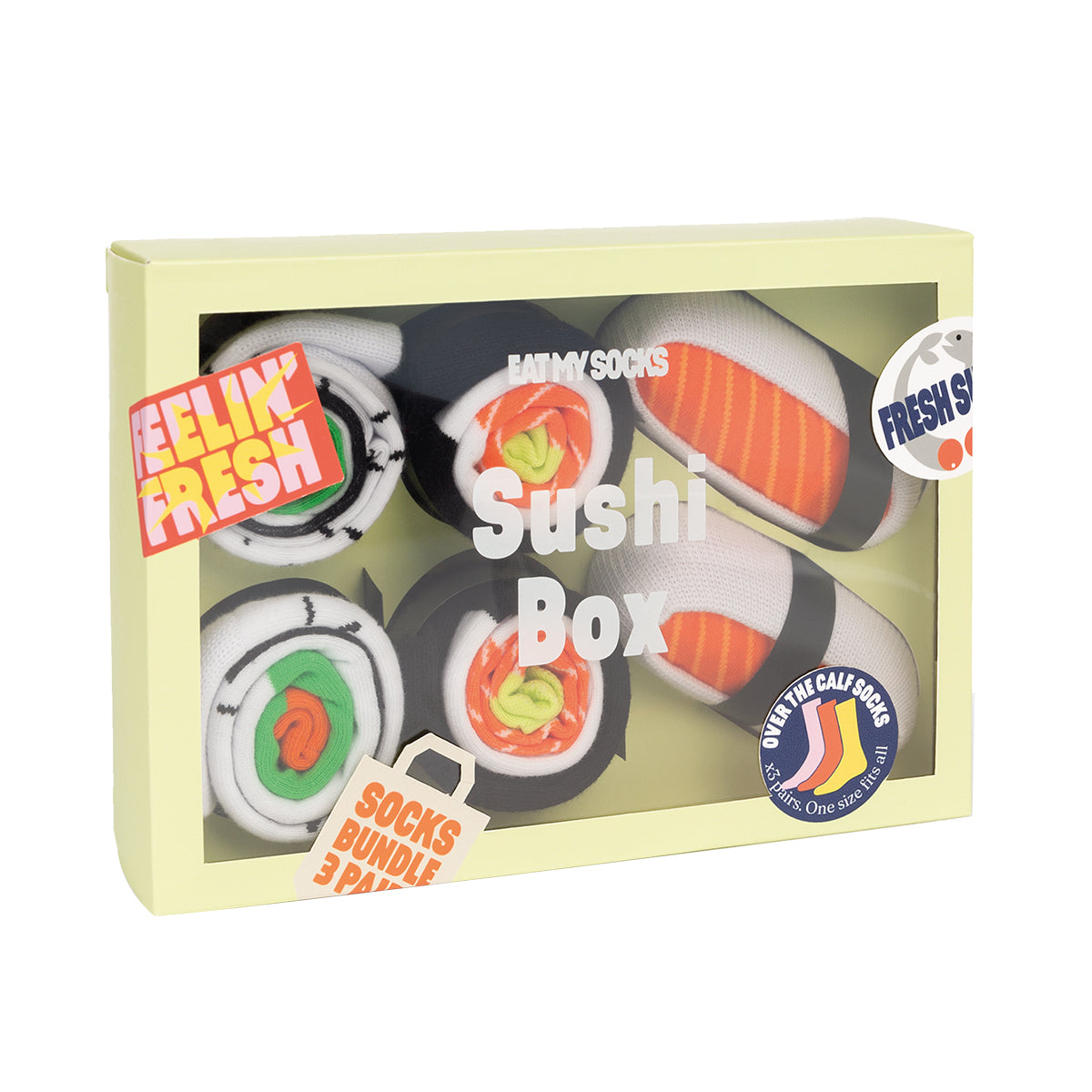 Socks Sushi Box (3 pairs)