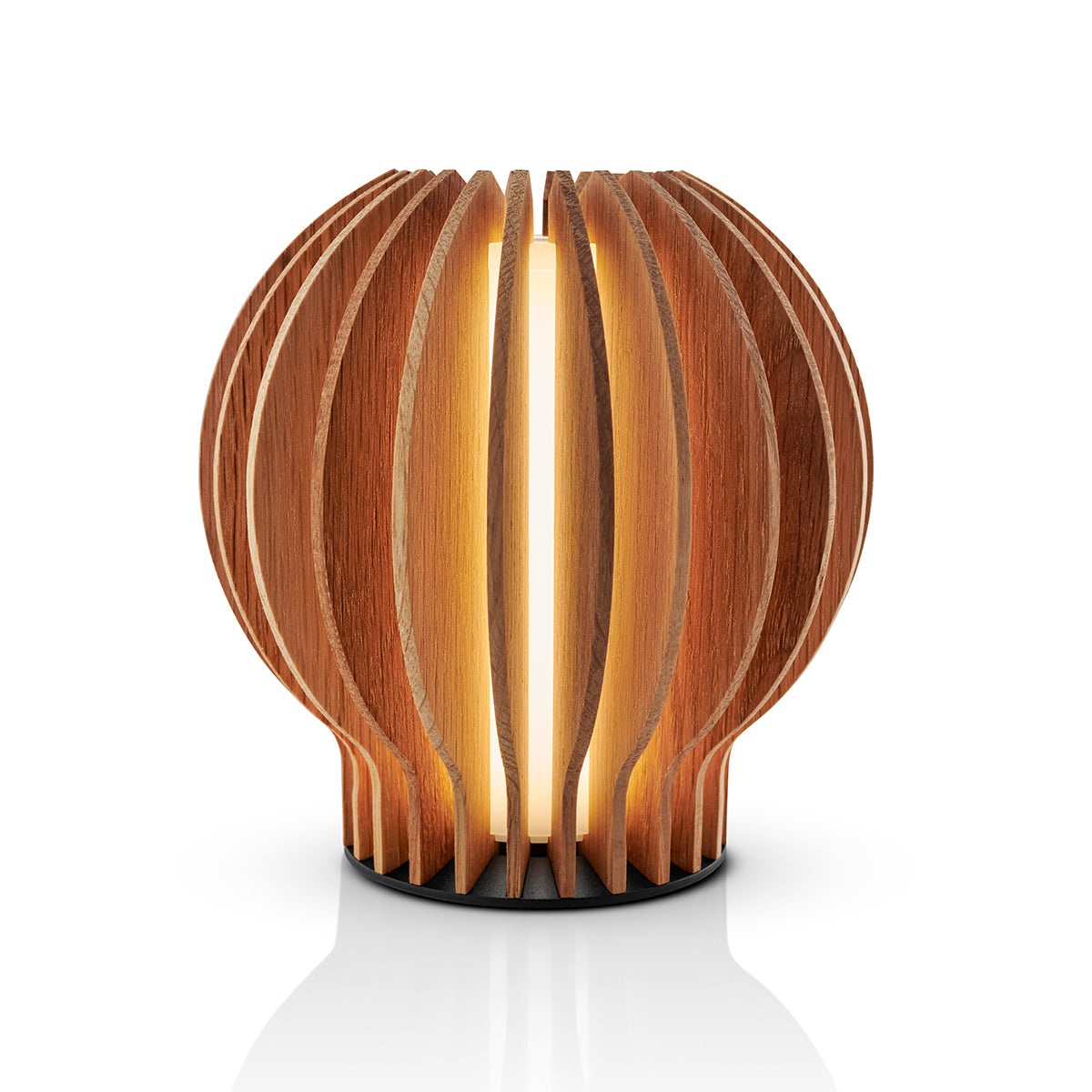 Radiant Round Rechargeable Table Lamp Oak