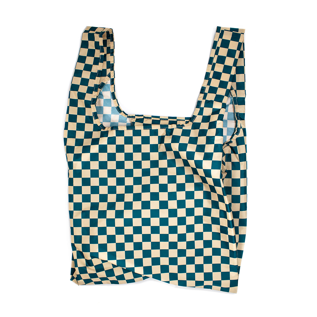 Reusable Bag Medium Checkerboard Teal