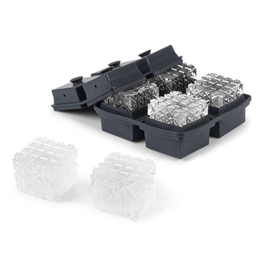 Cocktail Ice Tray Crystal Charcoal