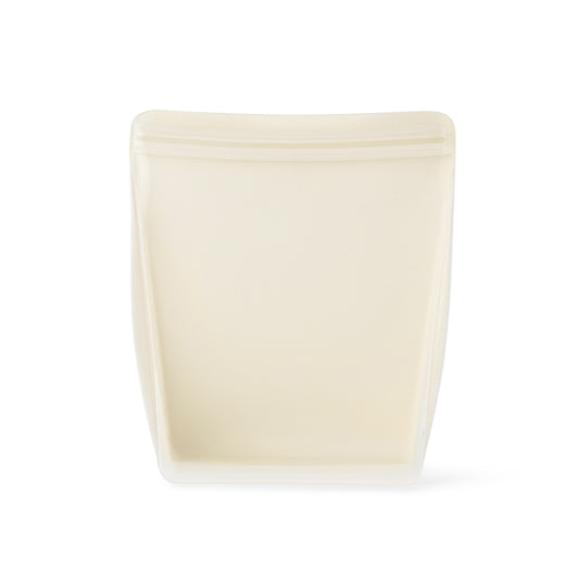 Reusable Silicone Bag Stand Up 1L Cream